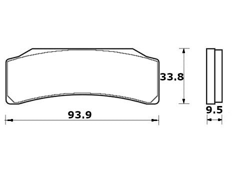 Pastiglie freno per Brembo Racing Calipers marca Accossato codice AGPA281