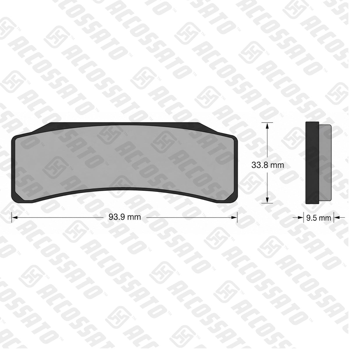 Pastiglie freno per Brembo Racing Calipers marca Accossato codice AGPA281