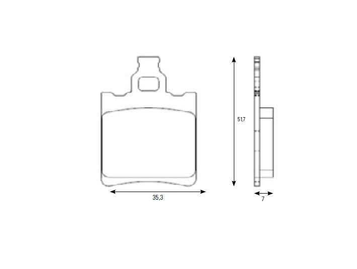 Kit Pastiglie Freno Accossato Per Moto, Mescola Made In Italy, codice AGPA284