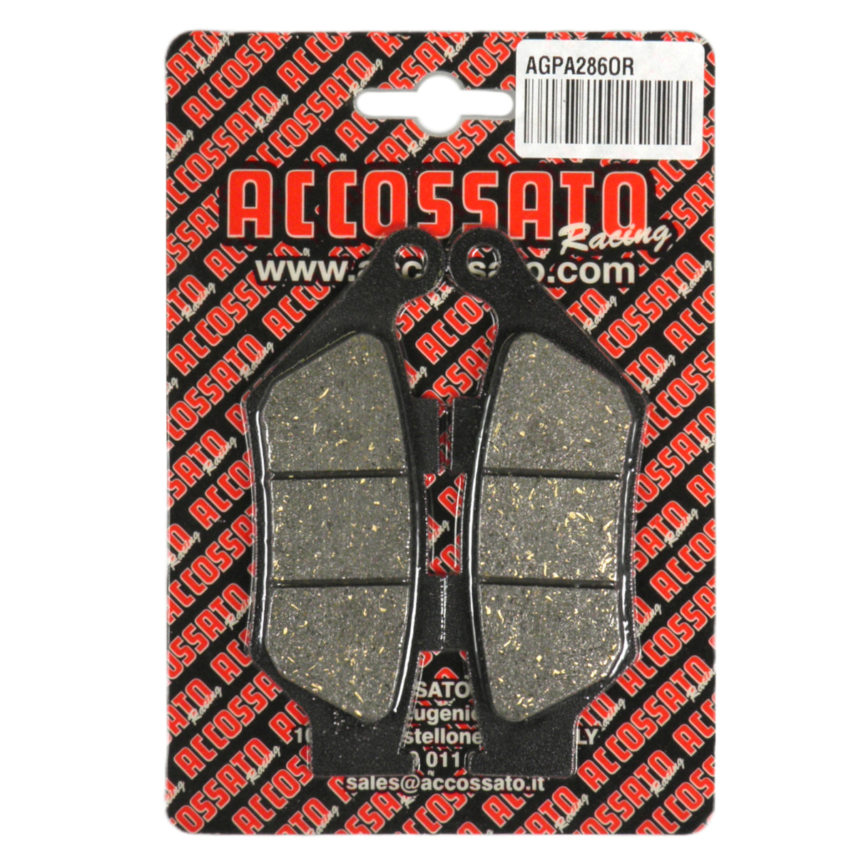 Pastiglie freno per Benelli marca Accossato codice AGPA286