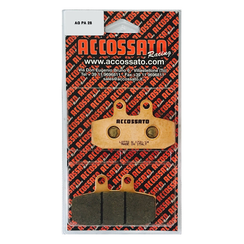 Pastiglie freno per Aprilia, Benelli, Honda marca Accossato codice AGPA28