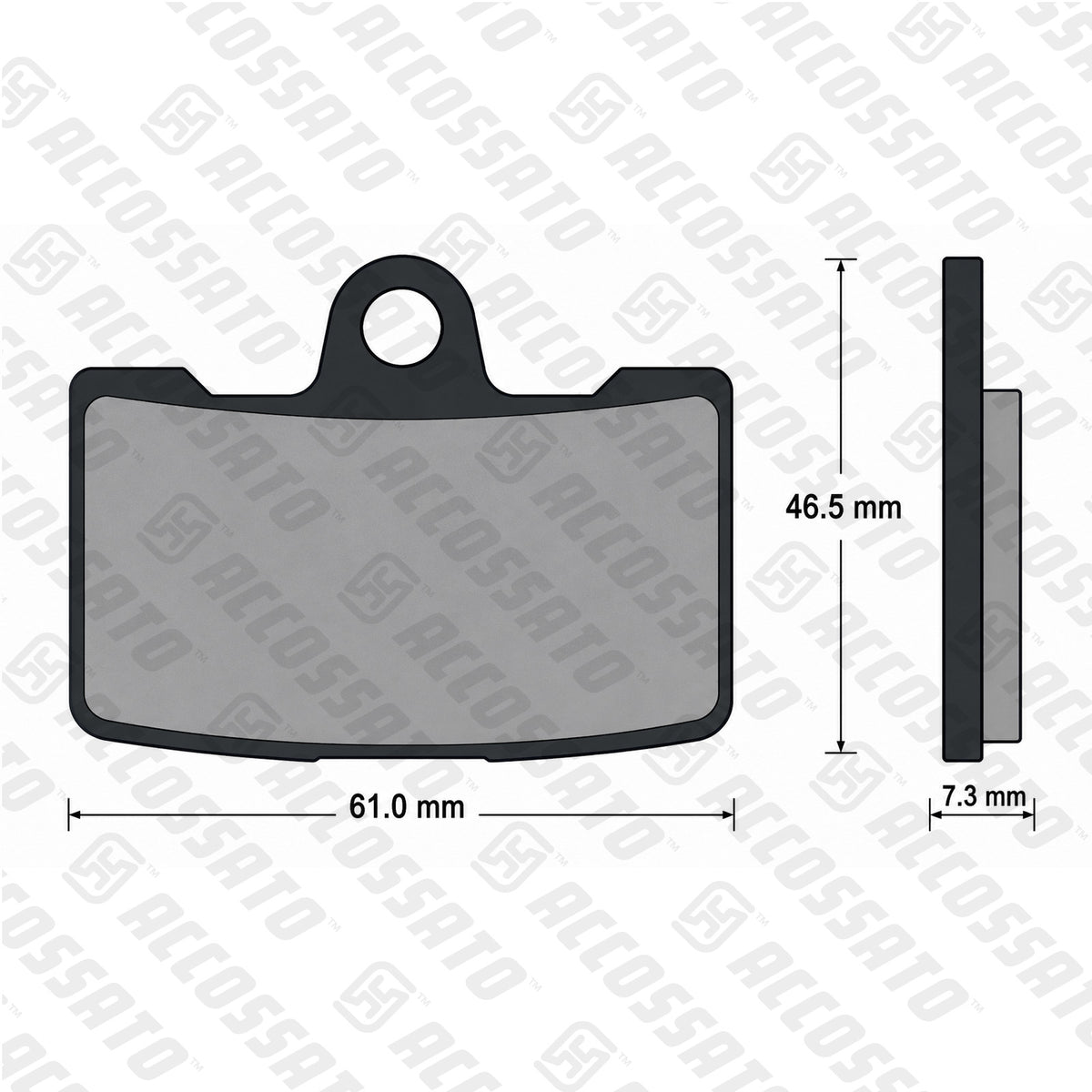 Pastiglie freno per Buell, EBR marca Accossato codice AGPA290