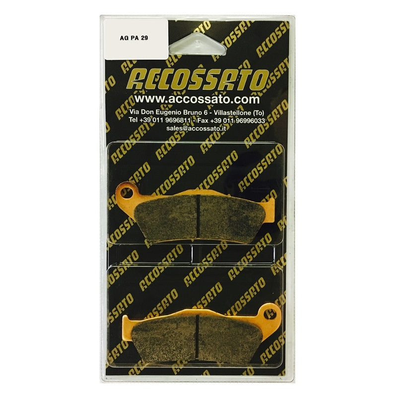 Pastiglie freno per Aprilia, Benelli, Ducati, Honda, KTM, Yamaha marca Accossato codice AGPA29