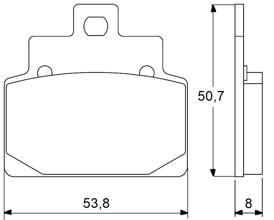 Pastiglie freno per Aprilia marca Accossato codice AGPA30