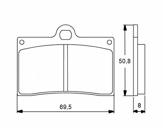 Pastiglie freno per Aprilia, Ducati, Honda, KTM marca Accossato codice AGPA32