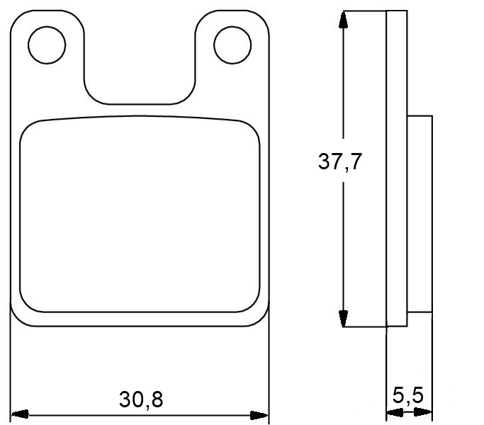 Pastiglie freno per Polini marca Accossato codice AGPA34