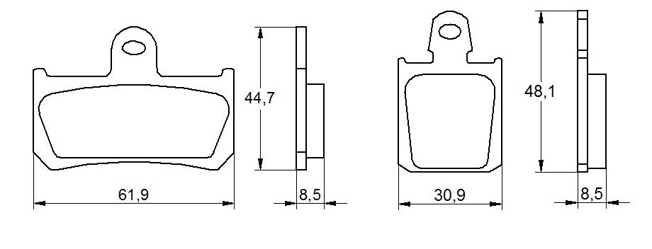 Pastiglie freno per Yamaha marca Accossato codice AGPA36