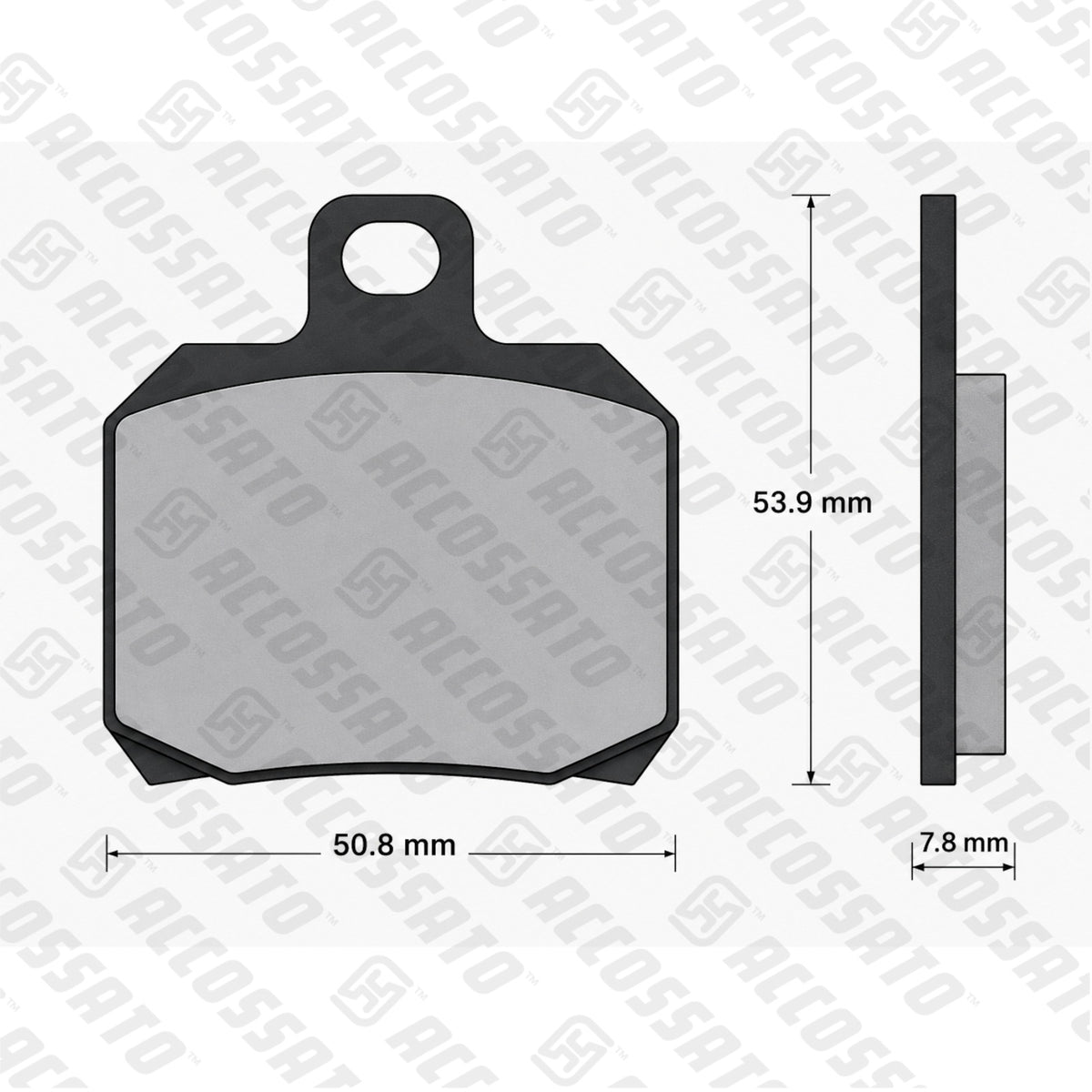 Pastiglie freno per Aprilia, Ducati, Honda, Kawasaki, KTM, Piaggio, Yamaha marca Accossato codice AGPA42
