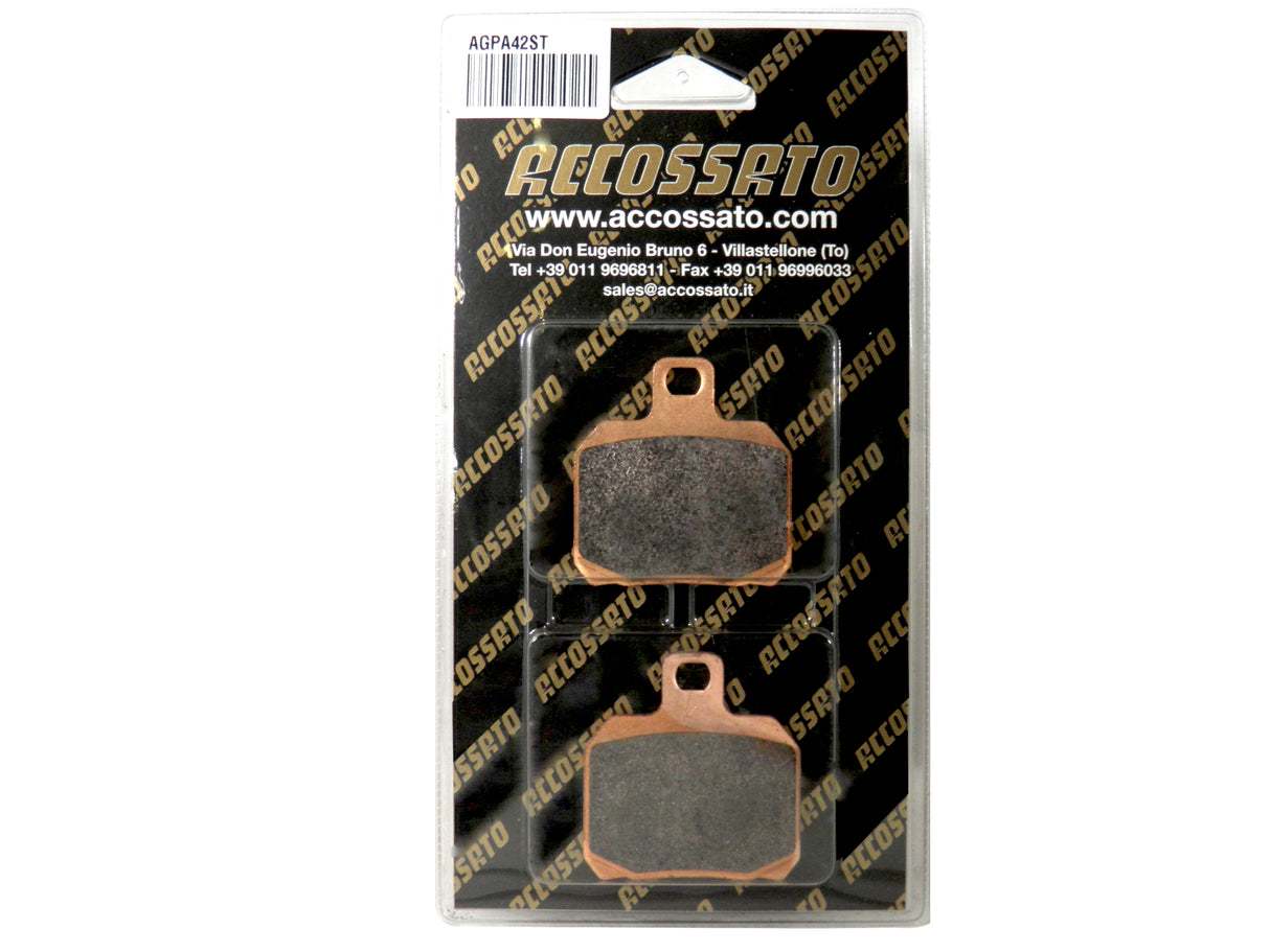 Pastiglie freno per Aprilia, Ducati, Honda, Kawasaki, KTM, Piaggio, Yamaha marca Accossato codice AGPA42