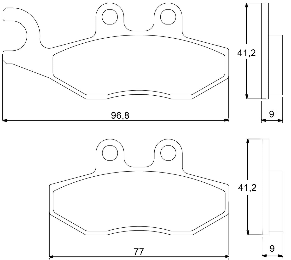 Pastiglie freno per Aprilia marca Accossato codice AGPA46