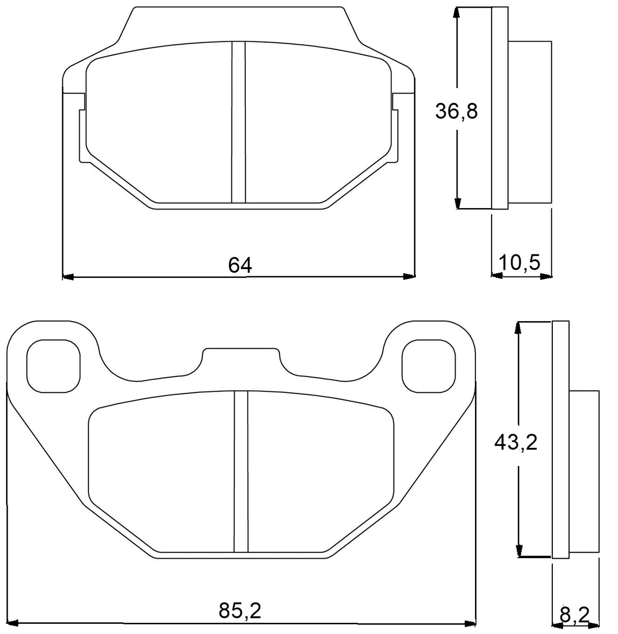 Pastiglie freno per Kymco, Laverda, SYM marca Accossato codice AGPA50