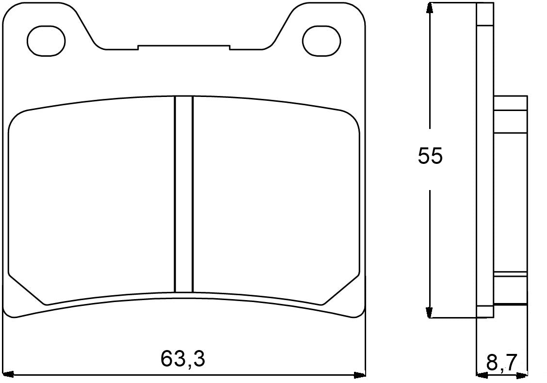 Pastiglie freno per Yamaha marca Accossato codice AGPA54