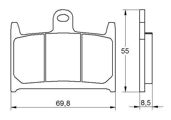 Pastiglie freno per Suzuki, Yamaha marca Accossato codice AGPA58