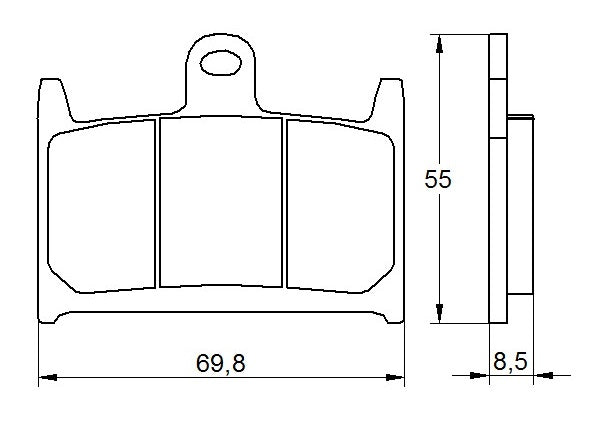 Pastiglie freno per Suzuki, Yamaha marca Accossato codice AGPA58