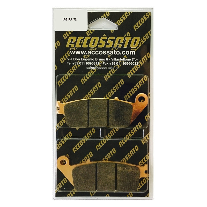 Pastiglie freno per Honda, Kawasaki, Suzuki, Yamaha, Suzuki, Yamaha marca Accossato codice AGPA72