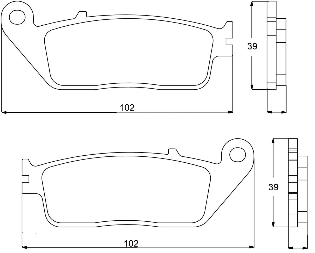 Pastiglie freno per Honda, Kawasaki, Suzuki, Yamaha, Suzuki, Yamaha marca Accossato codice AGPA72