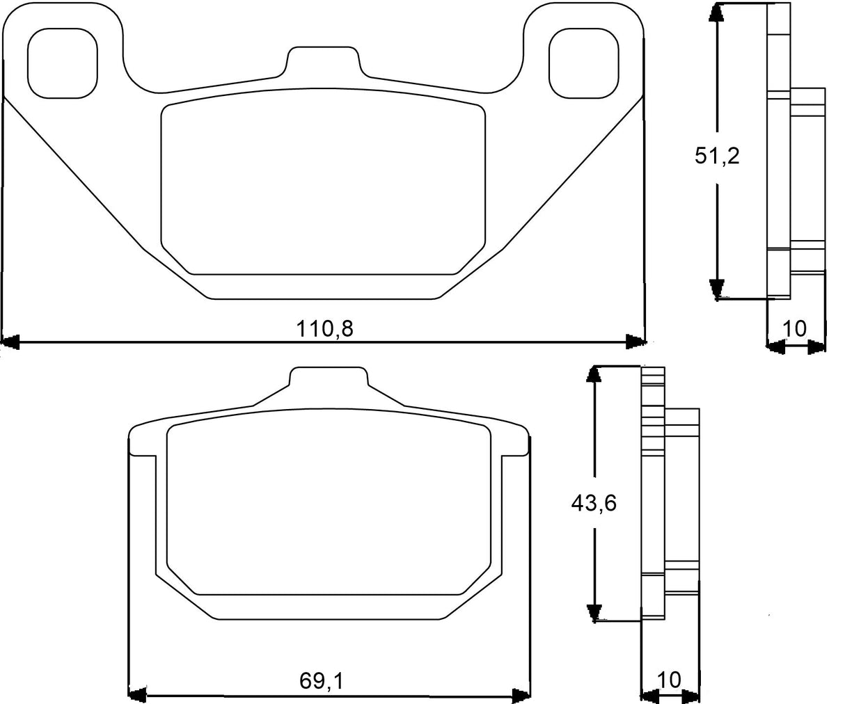 Pastiglie freno per Kawasaki marca Accossato codice AGPA74