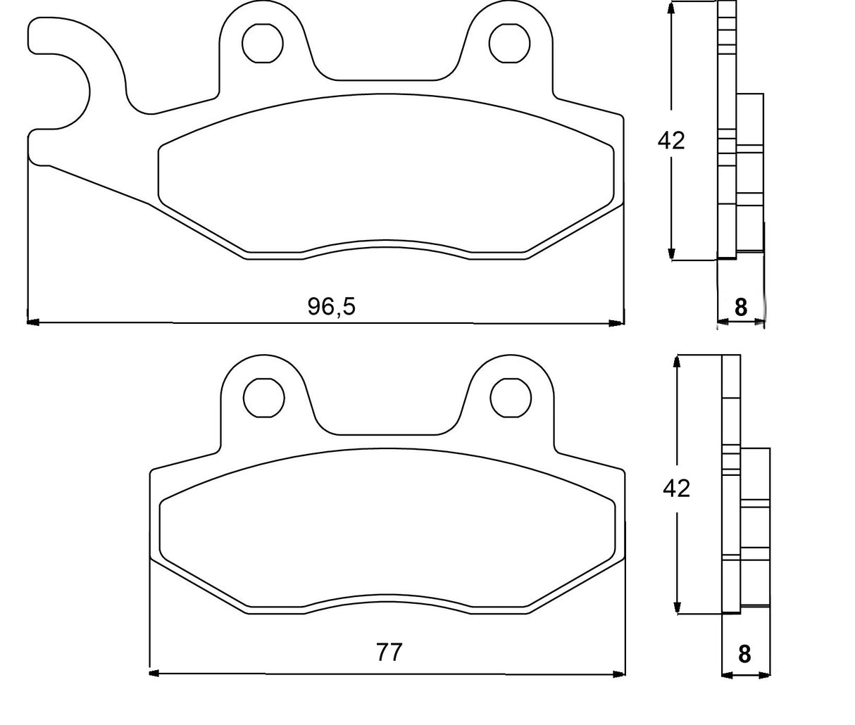 Pastiglie freno per Honda, Kawasaki, Suzuki, Yamaha marca Accossato codice AGPA76