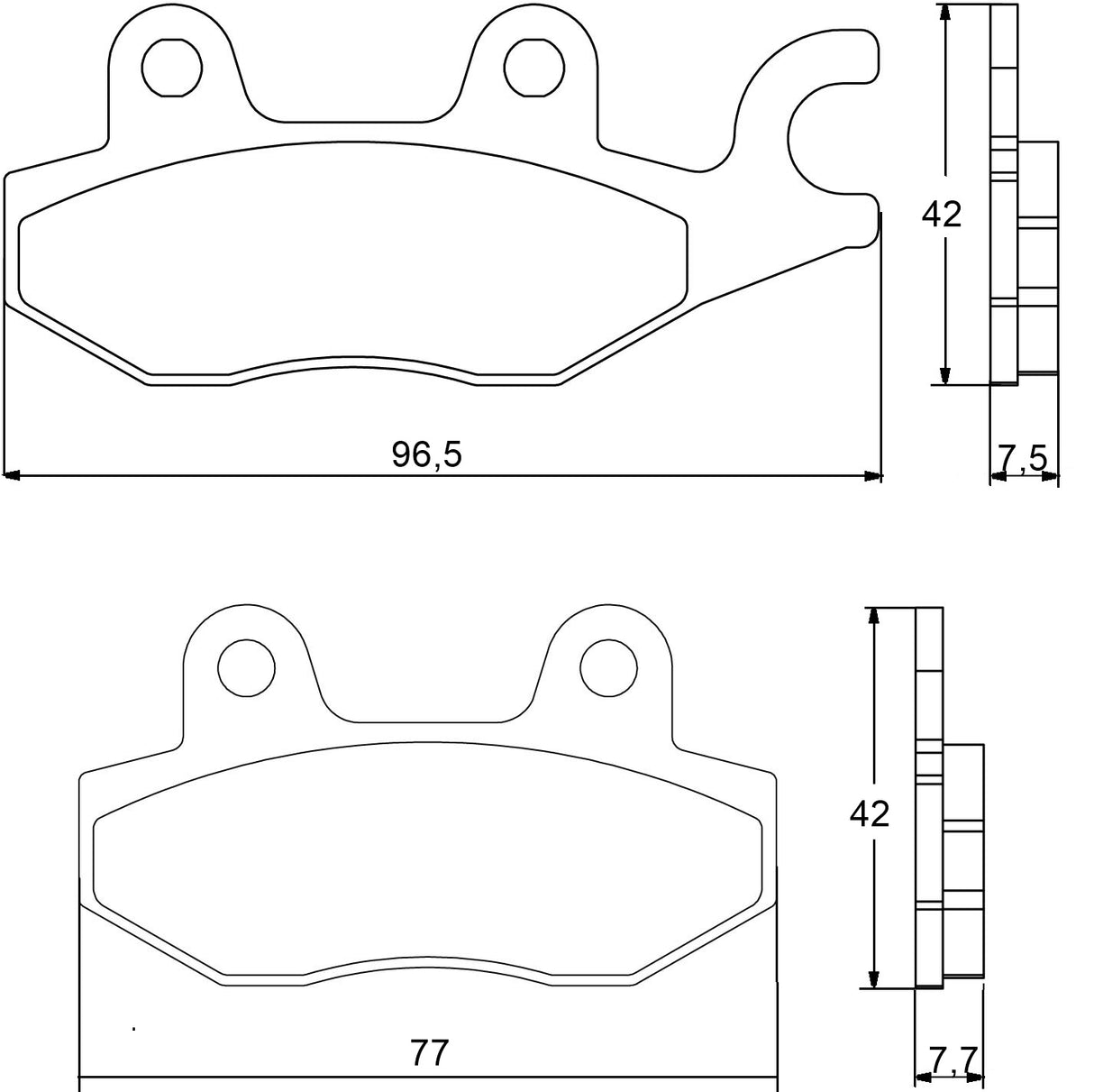 Pastiglie freno per Honda, Kawasaki, Suzuki, Yamaha marca Accossato codice AGPA77