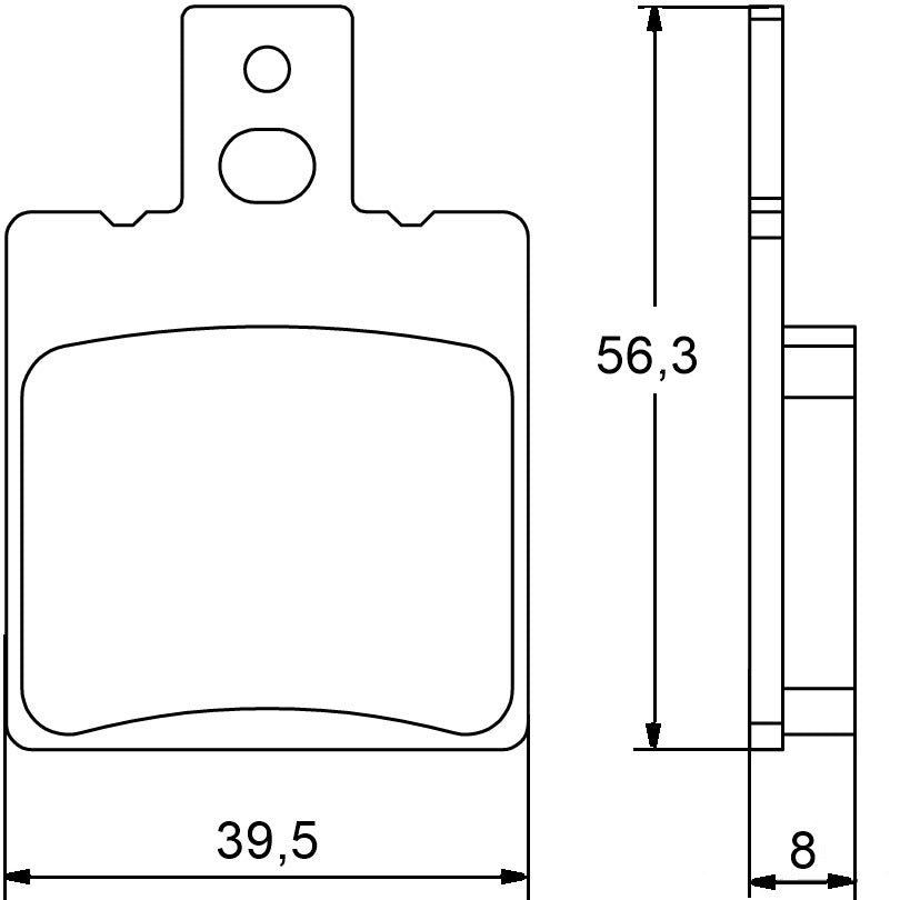 Pastiglie freno per Aprilia marca Accossato codice AGPA78