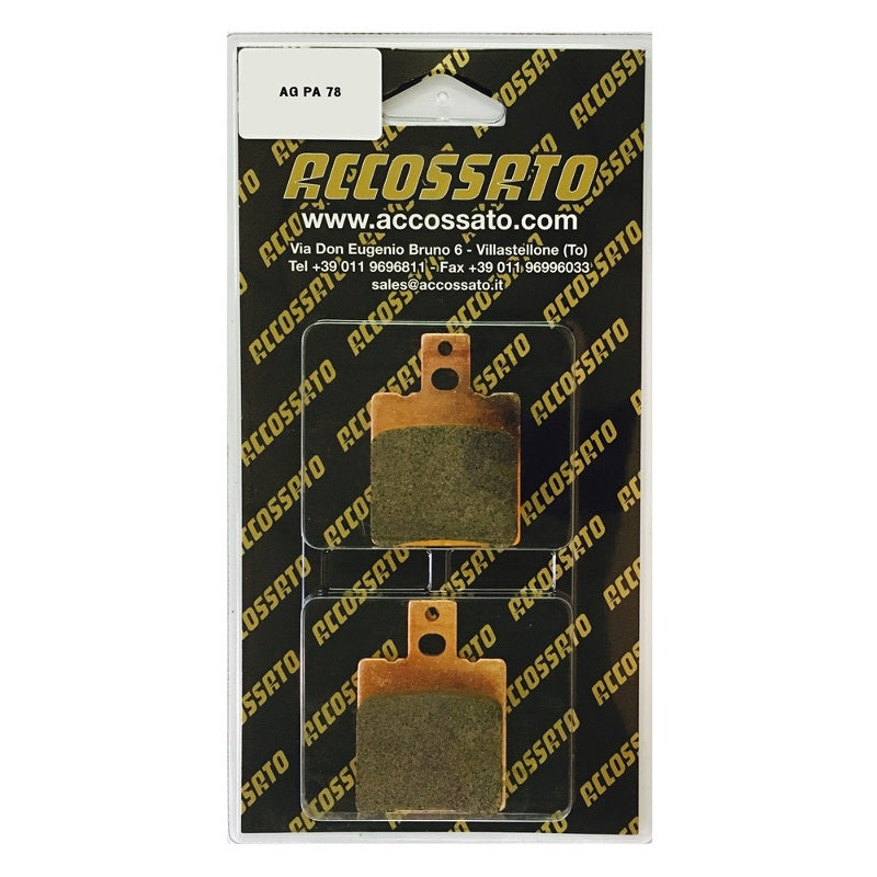 Pastiglie freno per Aprilia marca Accossato codice AGPA78