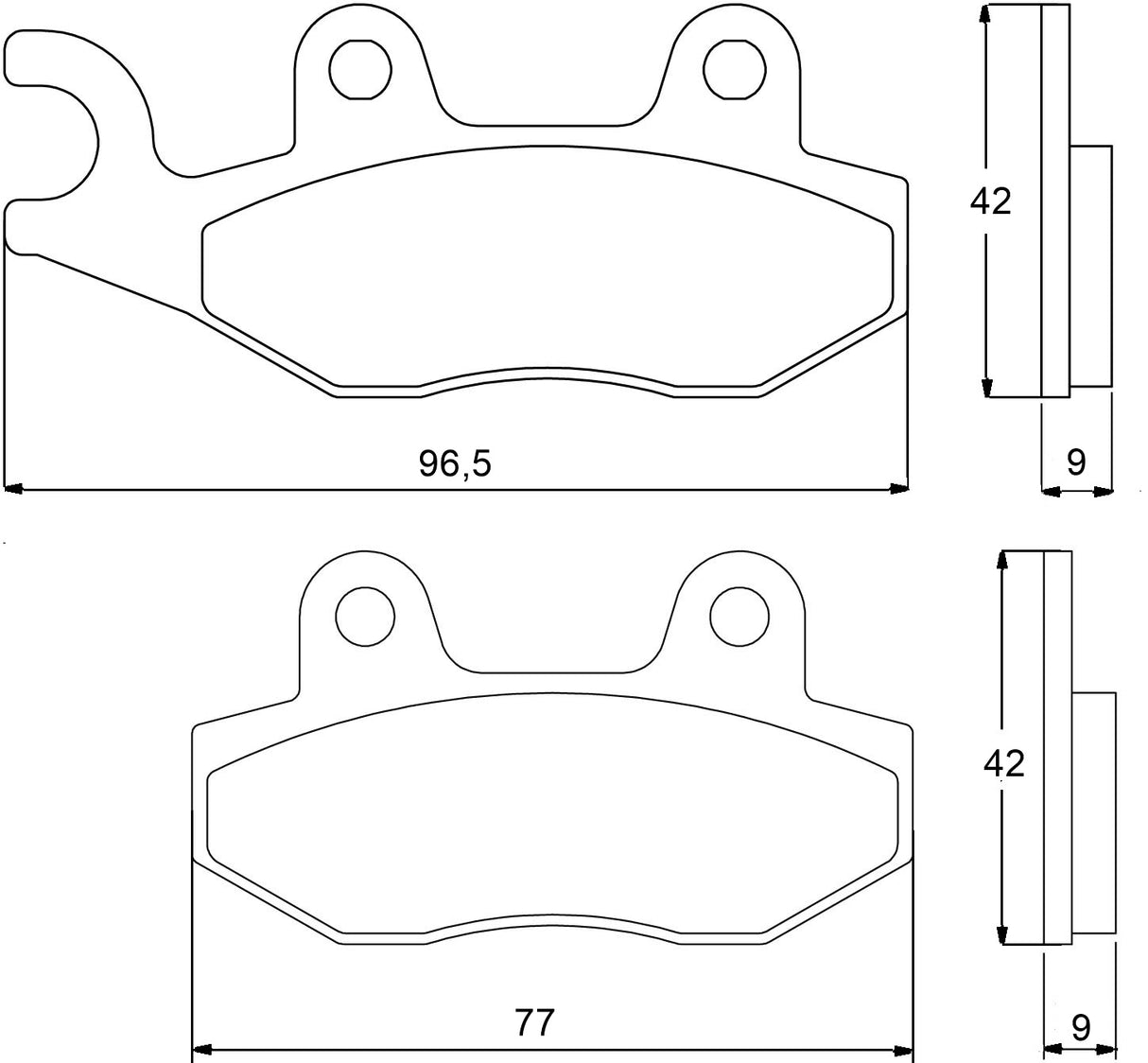 Pastiglie freno per Honda marca Accossato codice AGPA80