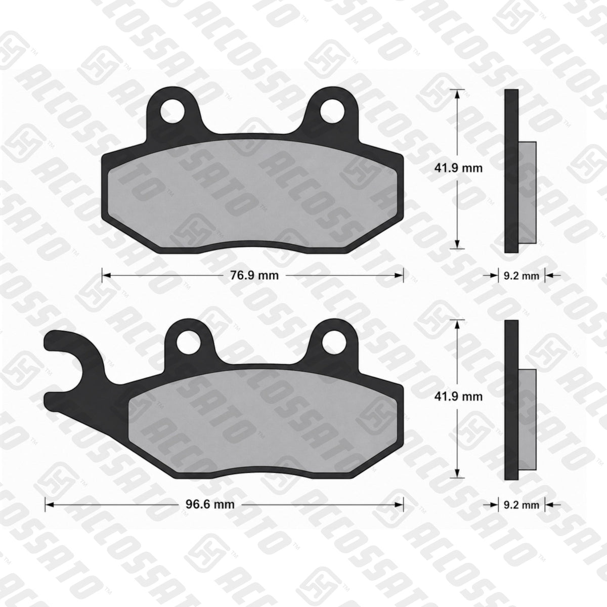 Pastiglie freno per Honda marca Accossato codice AGPA80