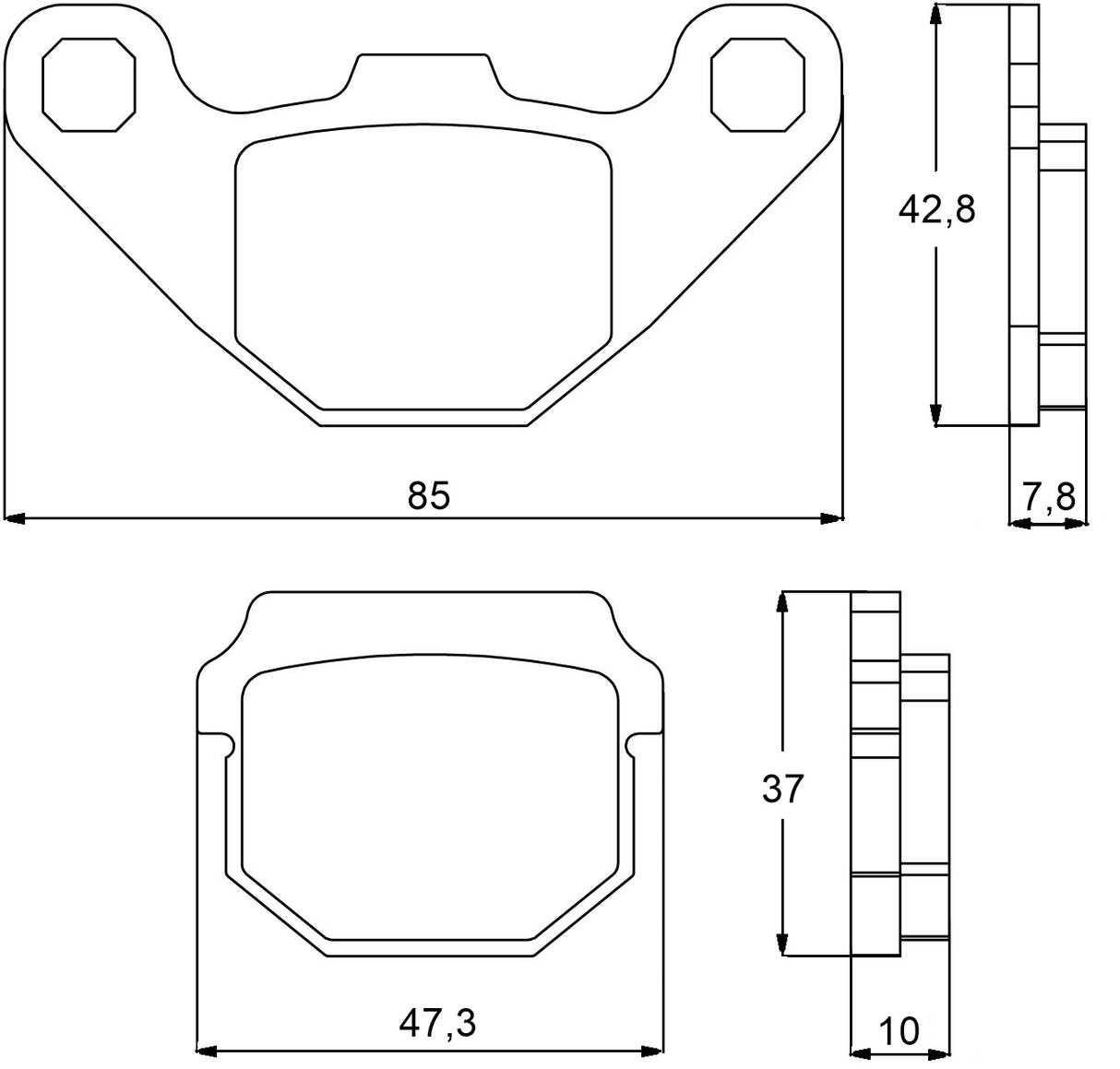 Pastiglie freno per Suzuki marca Accossato codice AGPA83