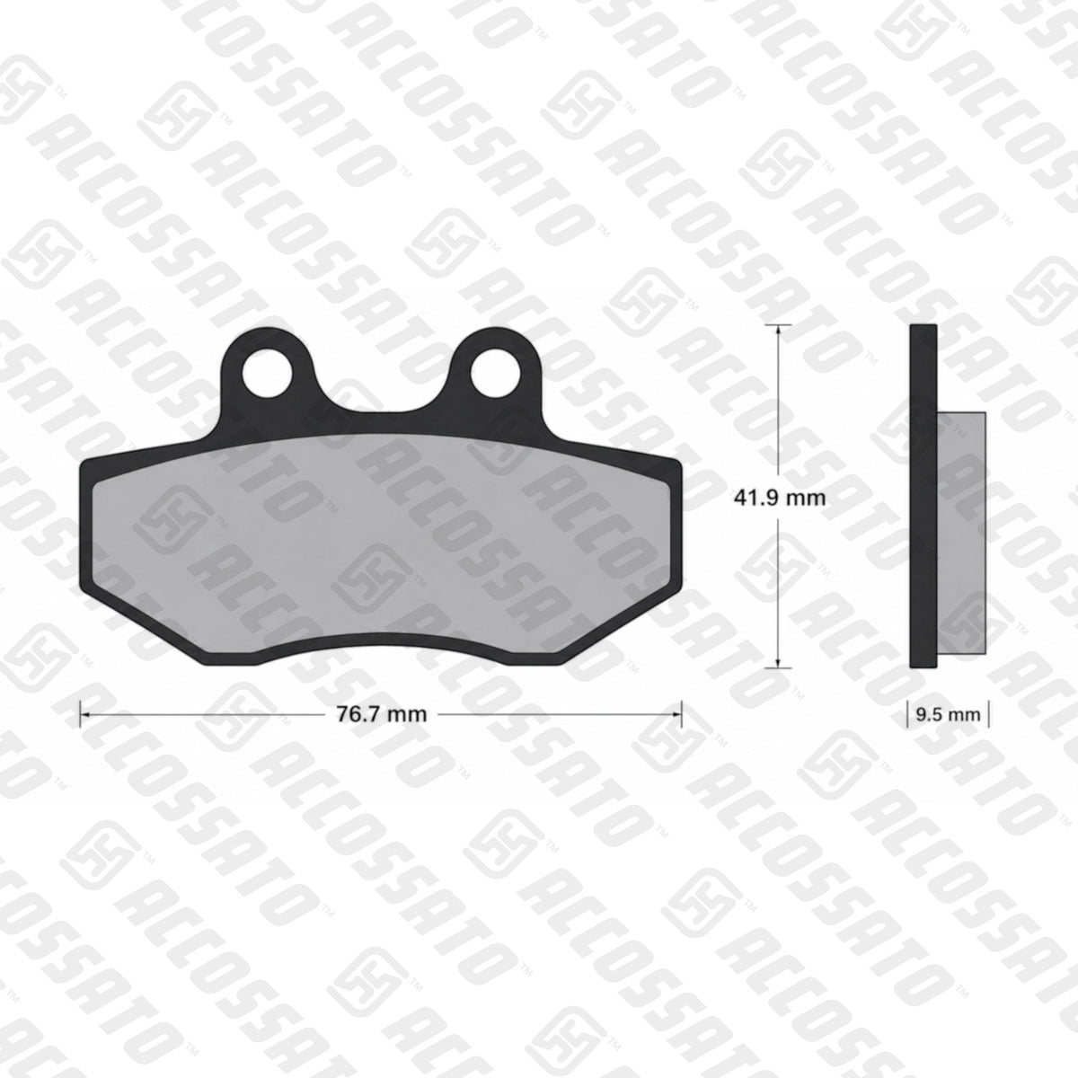 Pastiglie freno per Yamaha marca Accossato codice AGPA85