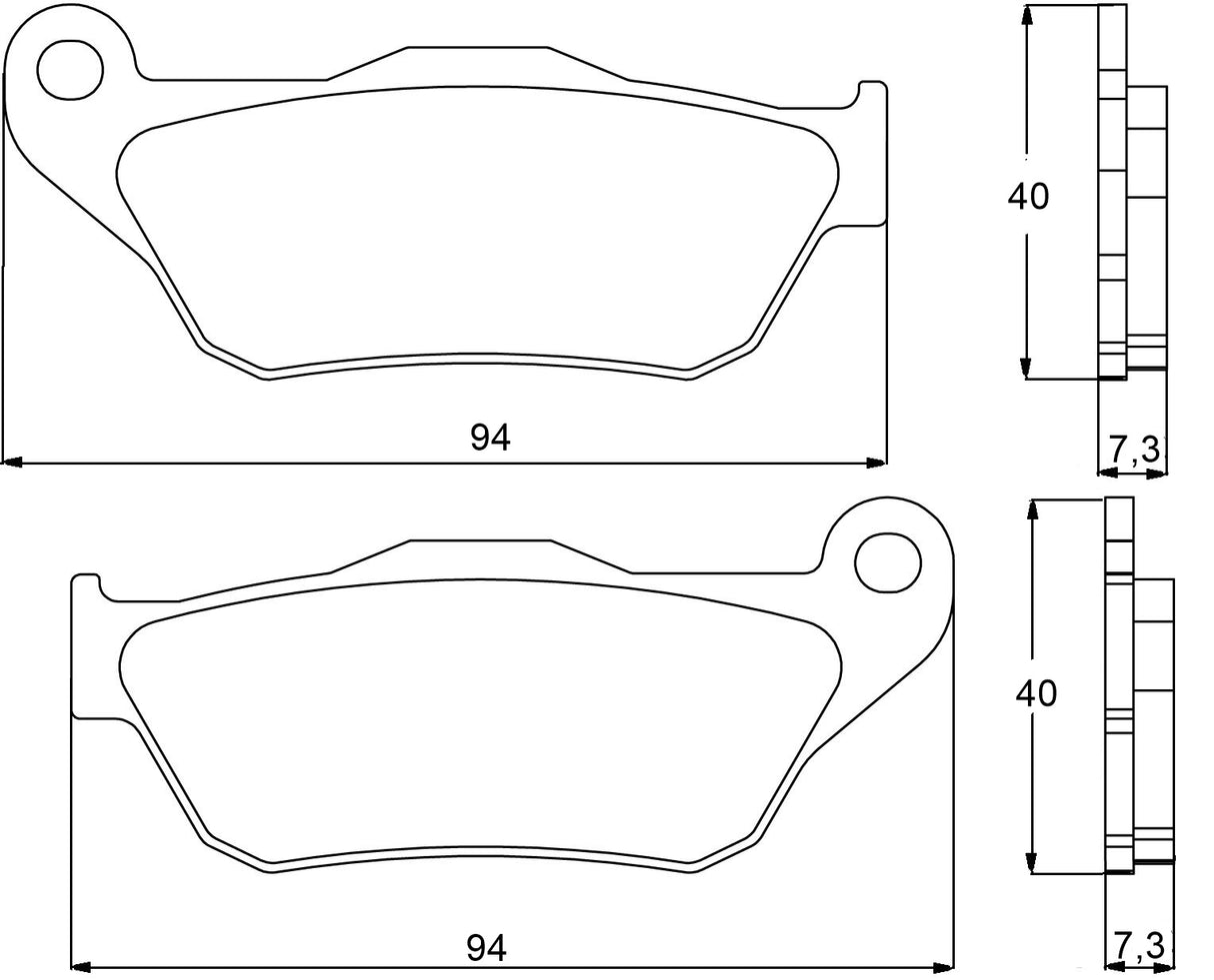 Pastiglie freno per Yamaha marca Accossato codice AGPA86