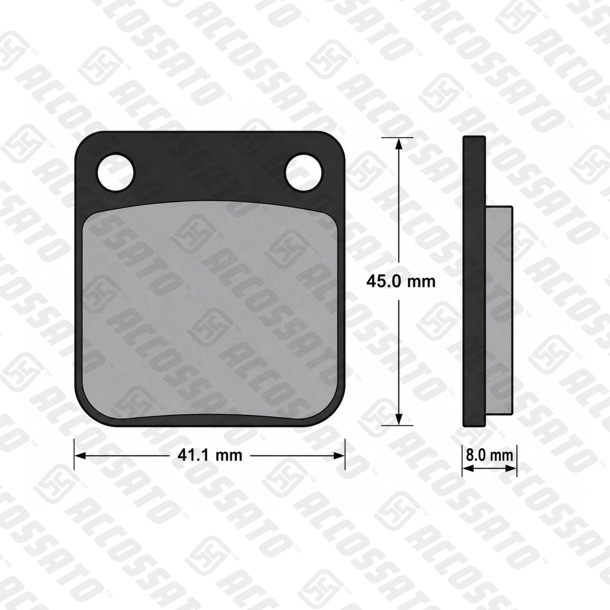 Pastiglie freno per Honda, Kawasaki, Suzuki, Yamaha marca Accossato codice AGPA88