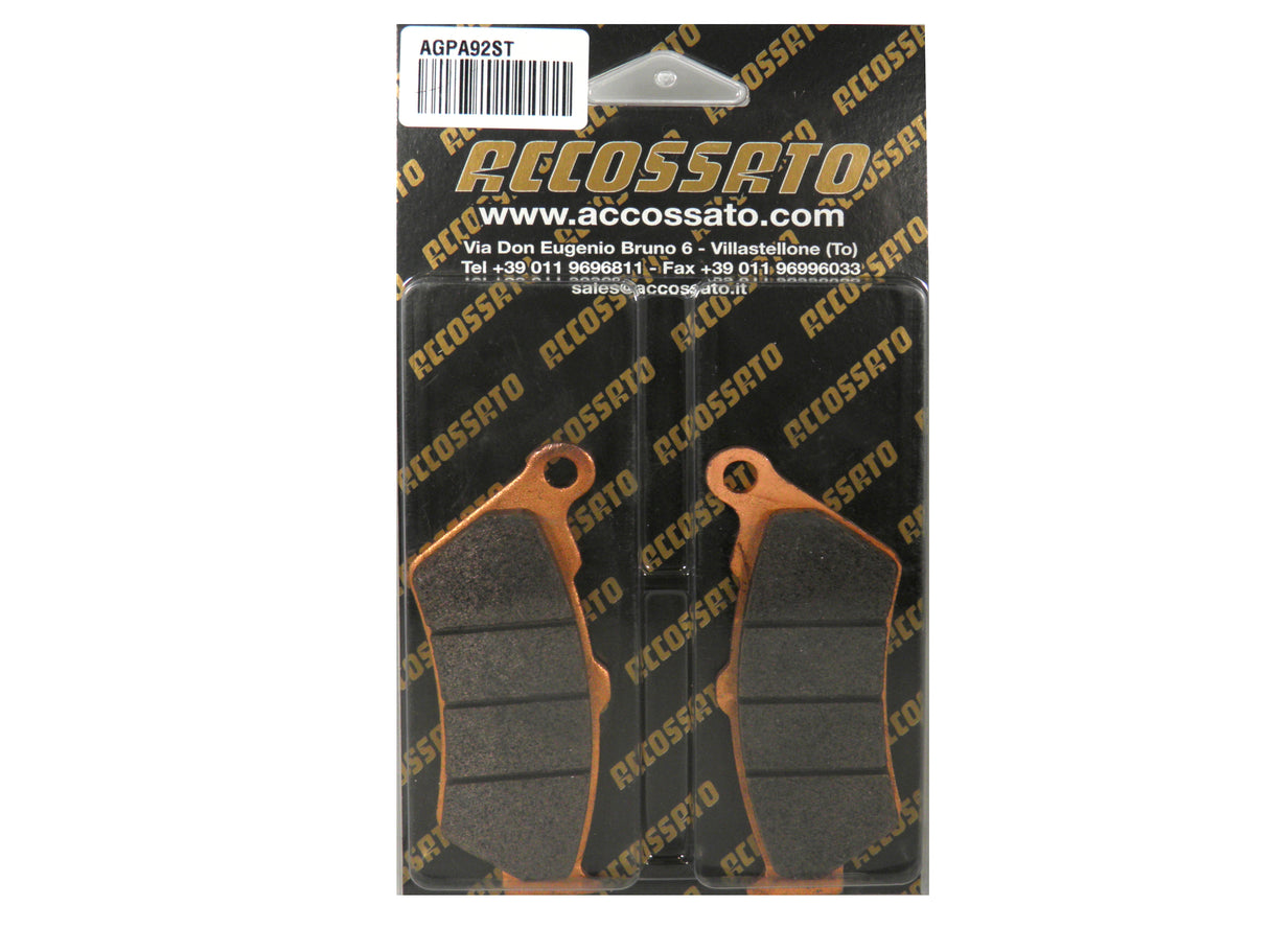 Pastiglie freno per Aprilia, Ducati, Harley Davidson, Honda, KTM, Yamaha marca Accossato codice AGPA92