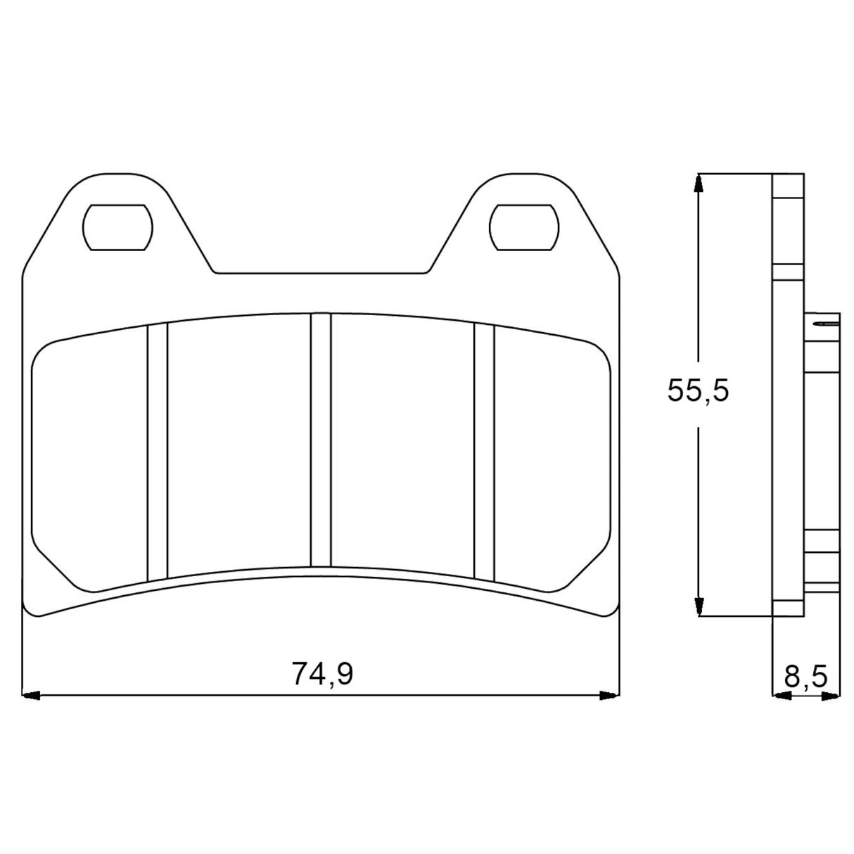Pastiglie freno per Aprilia, Benelli, Ducati, KTM, Yamaha marca Accossato codice AGPA96
