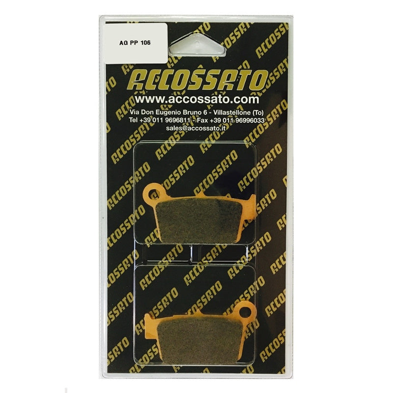 Pastiglie freno per Aprilia, Kawasaki, Suzuki, Yamaha marca Accossato codice AGPP106