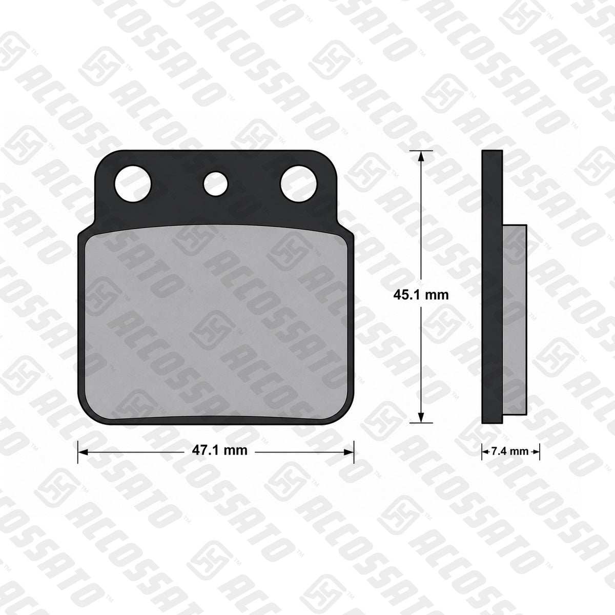 Pastiglie freno per Kawasaki, Suzuki marca Accossato codice AGPP165