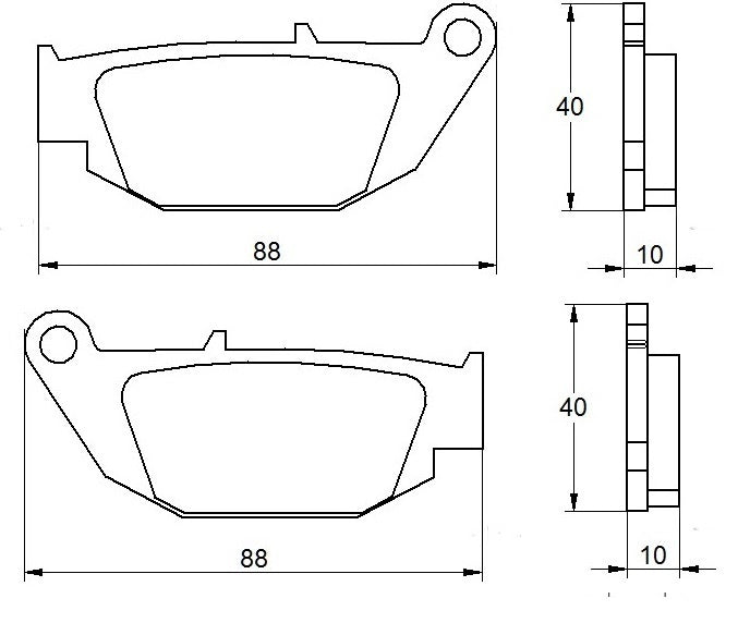 Pastiglie freno per Benelli, Honda, Suzuki marca Accossato codice AGPP181