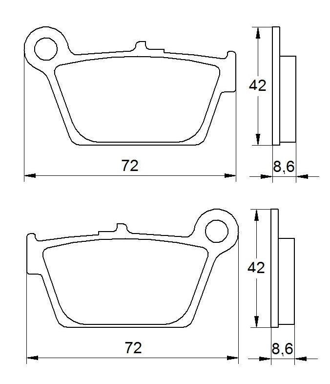 Pastiglie freno per Yamaha marca Accossato codice AGPP188