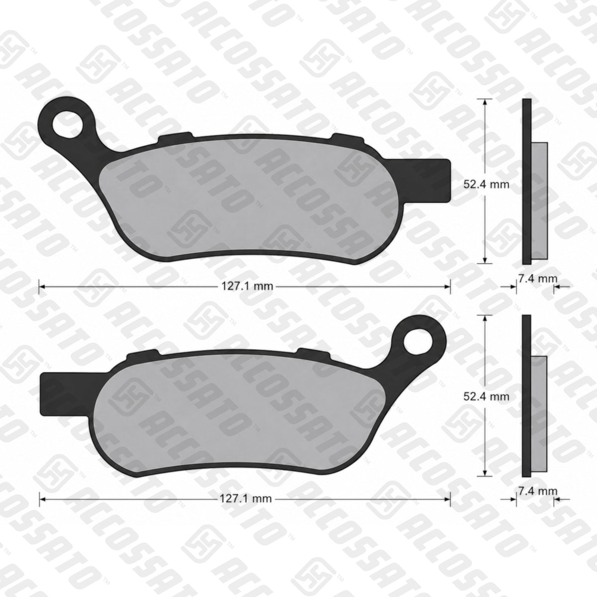 Pastiglie freno per Harley Davidson marca Accossato codice AGPP213