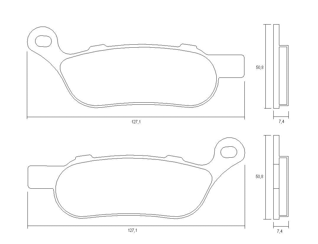 Pastiglie freno per Harley Davidson marca Accossato codice AGPP213
