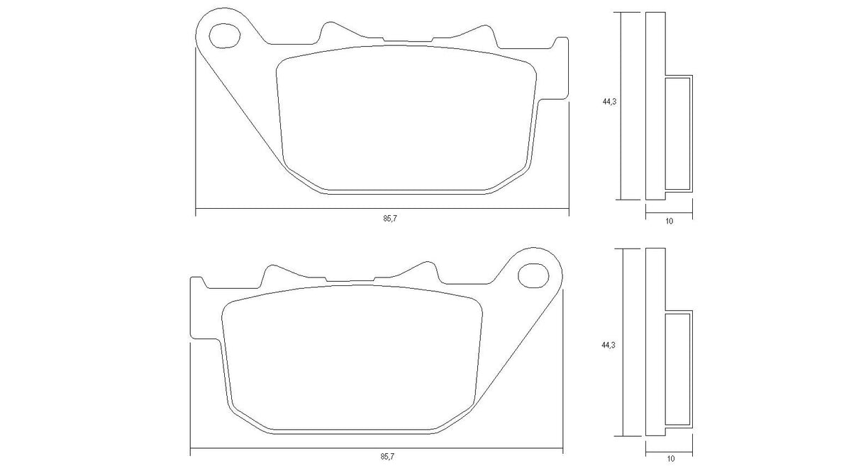 Pastiglie freno per Harley Davidson marca Accossato codice AGPP217