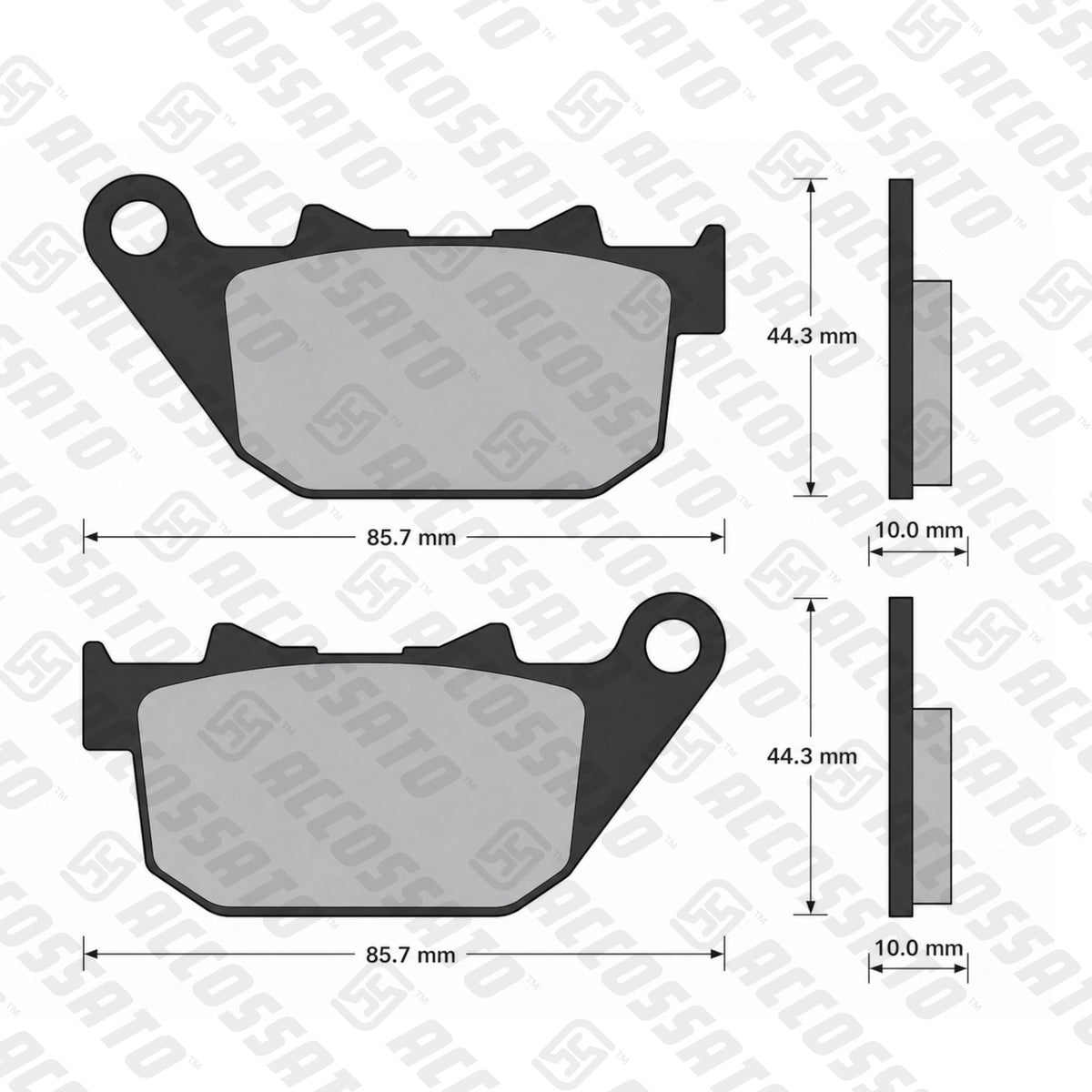 Pastiglie freno per Harley Davidson marca Accossato codice AGPP217