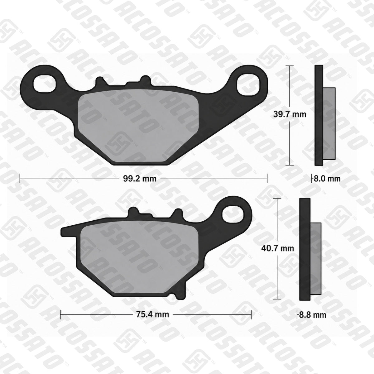 Pastiglie freno per Suzuki marca Accossato codice AGPP230