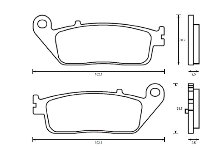 Pastiglie freno per Kymco marca Accossato codice AGPP237
