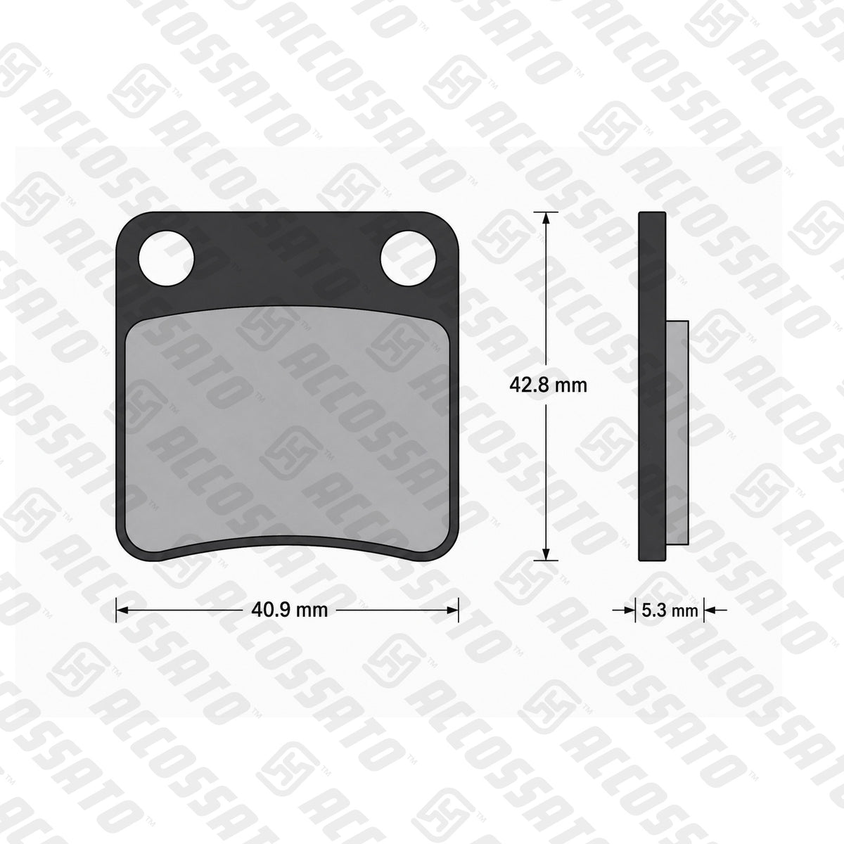 Pastiglie freno per Aprilia, Honda, Piaggio marca Accossato codice AGPP246