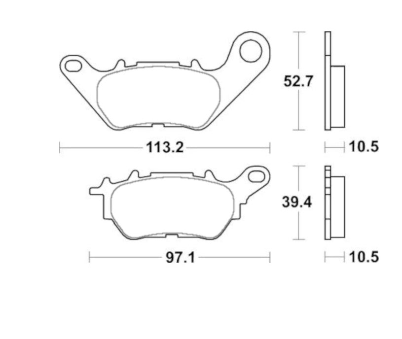 Pastiglie freno per Yamaha marca Accossato codice AGPP248
