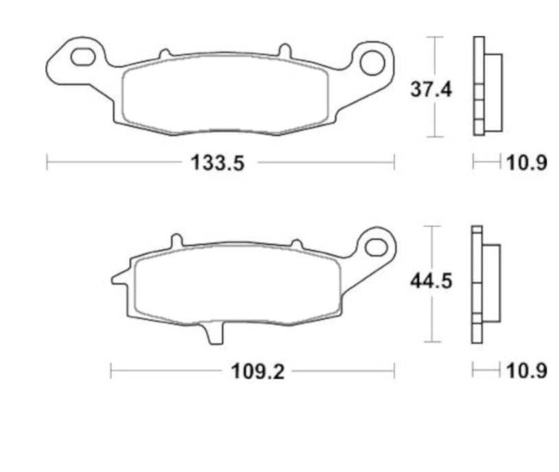 Pastiglie freno per Kawasaki, Suzuki marca Accossato codice AGPP251