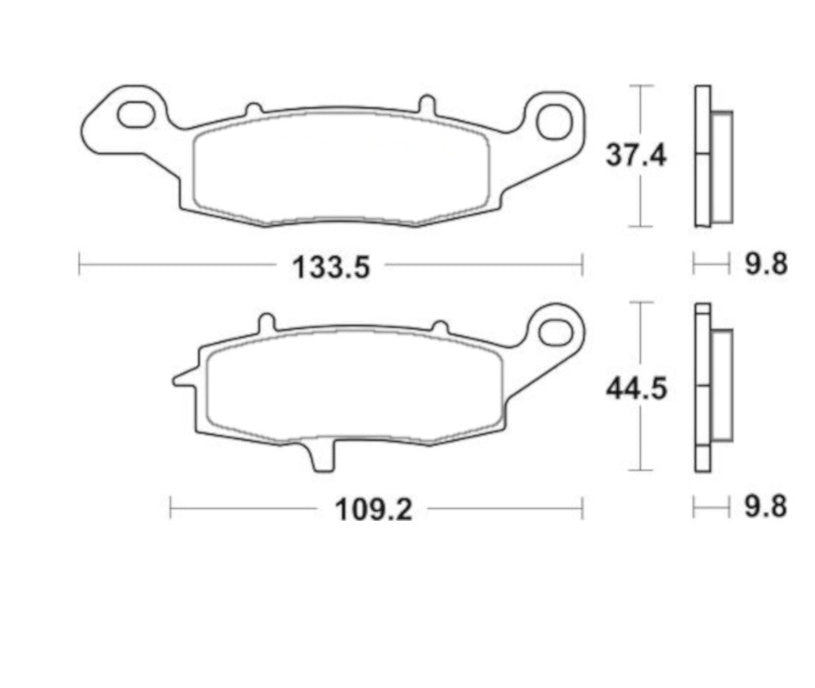 Pastiglie freno per Suzuki marca Accossato codice AGPP253