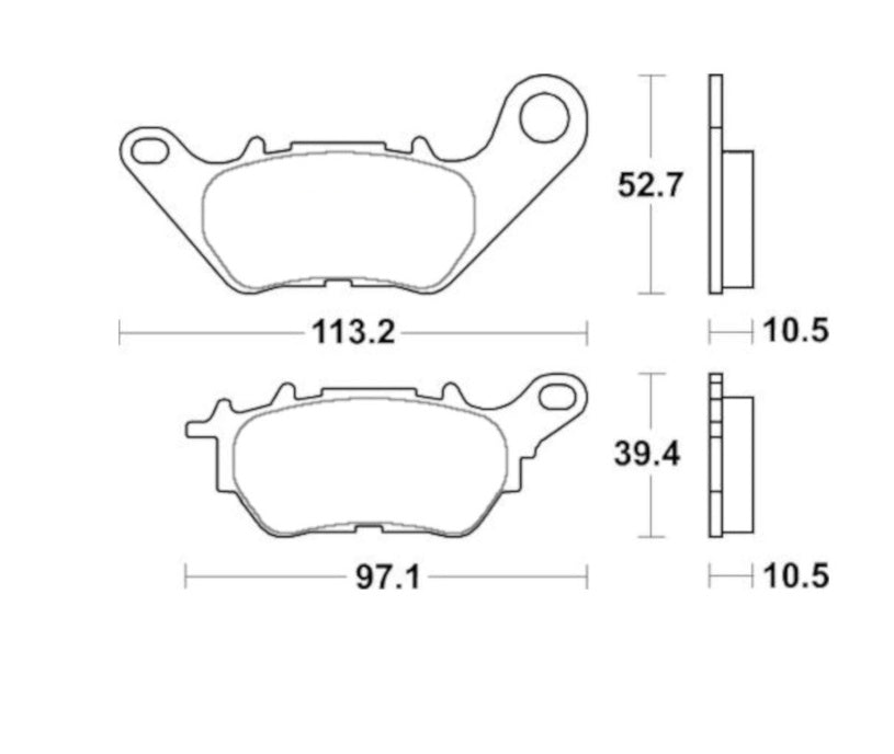 Pastiglie freno per Yamaha marca Accossato codice AGPP254