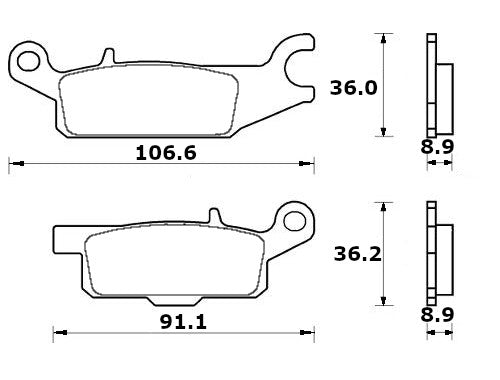 Pastiglie freno per Yamaha marca Accossato codice AGPP256