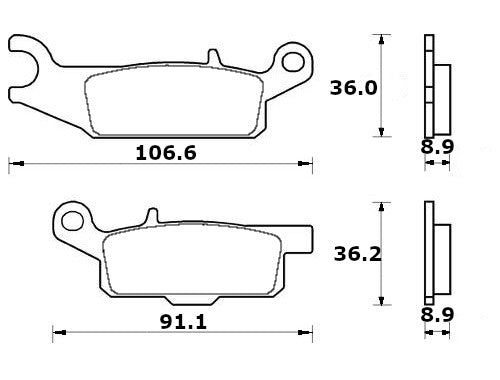 Pastiglie freno per Yamaha marca Accossato codice AGPP257